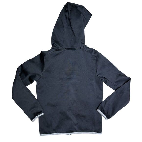 Under Armour Zip Up Black Jacket Boys Youth Large Black Gray - Picture 2 of 3